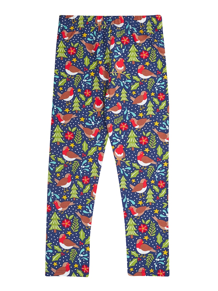 Navy Blå - Frugi Libby Trykte Leggings - Bilde 2 av 4 Navy Blå - Frugi Libby Trykte Leggings - Bilde 2 av 4