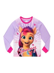 Character Purple Long Sleeved Girls Pyjama Set - Image 2 of 3