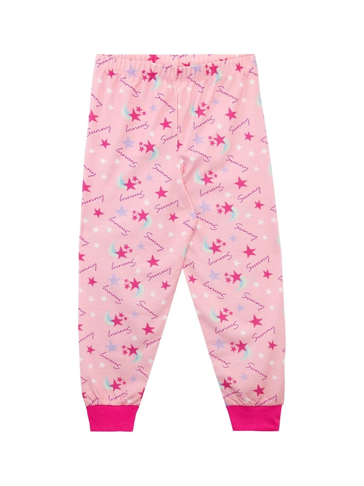 Character Purple Long Sleeved Girls Pyjama Set - Image 3 of 3