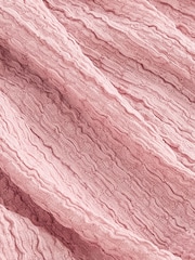 Pink One Shoulder Texture Bubble Top (3-16yrs) - Image 7 of 7