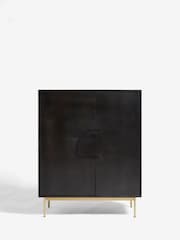 French Connection Black Mango Wood Kaala Sideboard - Image 1 of 6