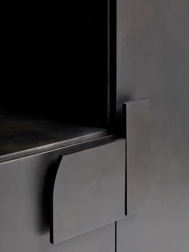 French Connection Black Mango Wood Kaala Sideboard - Image 2 of 6