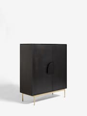 French Connection Black Mango Wood Kaala Sideboard - Image 3 of 6