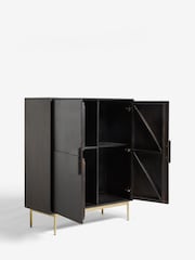 French Connection Black Mango Wood Kaala Sideboard - Image 5 of 6