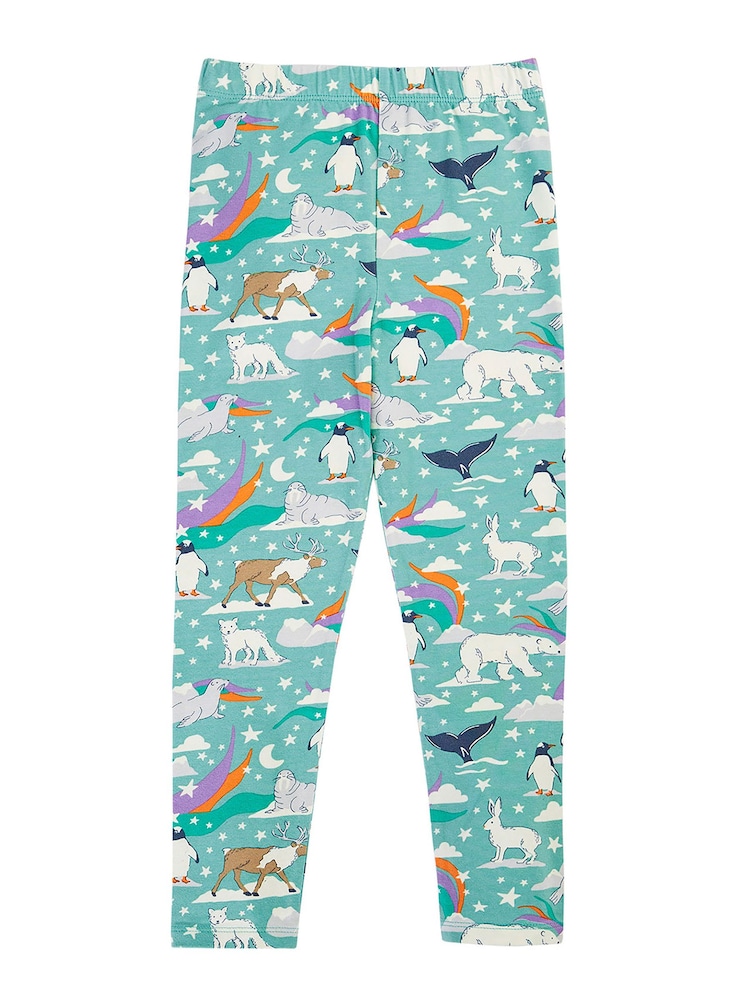 Lime Grønn - Frugi Libby Trykte Leggings - Bilde 2 av 4 Lime Grønn - Frugi Libby Trykte Leggings - Bilde 2 av 4