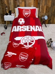 Arsenal Red Chelsea  FC Single Reversible Duvet Cover and Pillowcase Set - Image 1 of 5