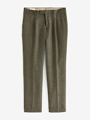 Barbour® Green Donegal Slim Fit Suit Trousers - Image 6 of 6