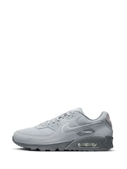 Nike Grey /Ecru Air Max 90 Trainers - Image 2 of 10