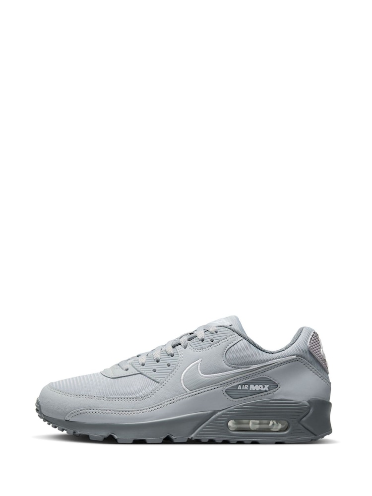 Nike Grey /Ecru Air Max 90 Trainers - Image 2 of 10 Nike Grey /Ecru Air Max 90 Trainers - Image 2 of 10