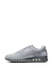 Nike Grey /Ecru Air Max 90 Trainers - Image 4 of 10