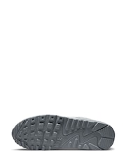 Nike Grey /Ecru Air Max 90 Trainers - Image 8 of 10