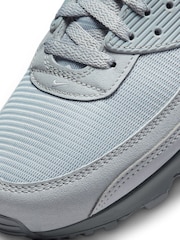 Nike Grey /Ecru Air Max 90 Trainers - Image 9 of 10