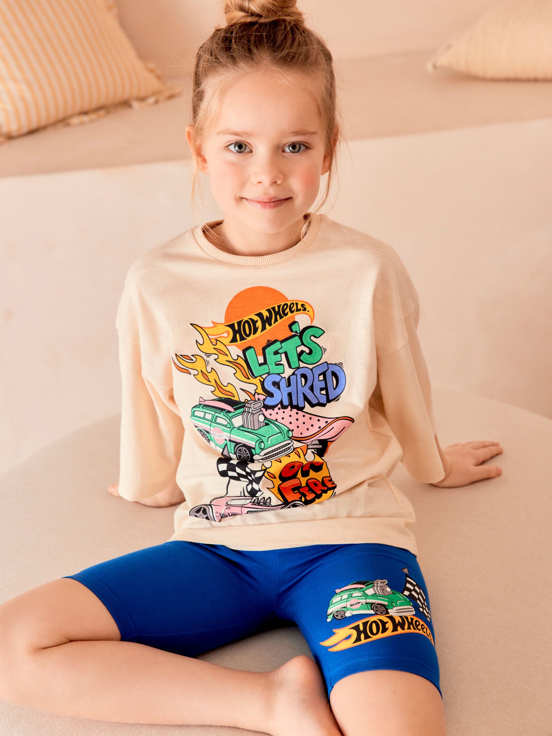 Buy Blue White Hot Wheels License Short Pyjamas 3 16yrs from Next Luxembourg