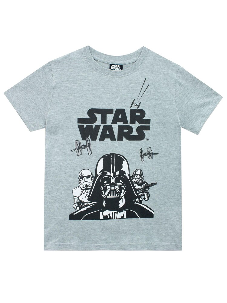 Character Grey Star Wars Short Sleeved T-Shirt - Image 1 of 5