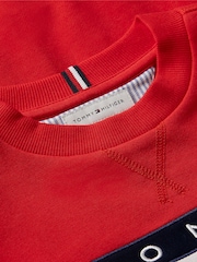 Tommy Hilfiger Red Peanuts® Flag Graphic Embroidery Jumper - Image 6 of 6