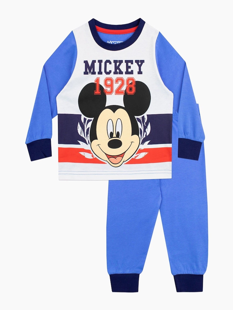 Character Red 100% Cotton Mickey Mouse Pyjamas 2 Pack - Image 2 of 5