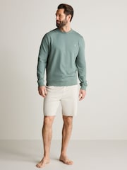 Green 100% Cotton Lightweight Crew Neck Sweatshirt - Image 3 of 7