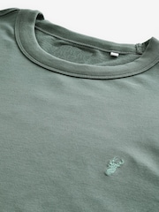 Green 100% Cotton Lightweight Crew Neck Sweatshirt - Image 6 of 7
