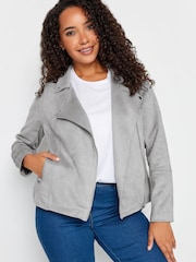 M&Co Grey Suedette Jacket - Image 1 of 5