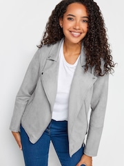 M&Co Grey Suedette Jacket - Image 3 of 5