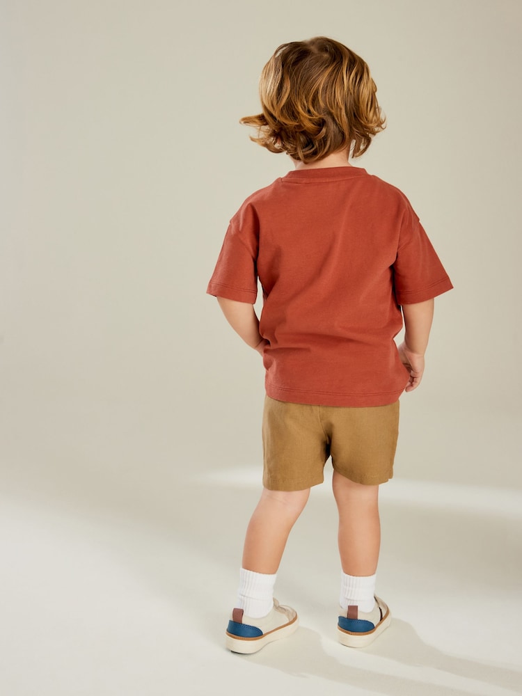 Marron fauve - Short Pull-On Lin Blend (3mths-7yrs) - Image 4 of 5