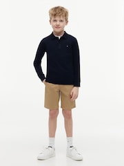 Tommy Hilfiger Blue Essential Regular Fit Long Sleeve Polo Shirt - Image 2 of 5