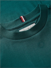 Tommy Hilfiger Green Essential Flag Embroidery Long Sleeve T-Shirt - Image 6 of 6