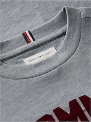Tommy Hilfiger Grey Logo Long Sleeve T-Shirt - Image 6 of 6