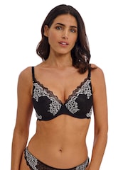 Wacoal Lace Perfection Underwire Plunge Black Bra - Image 1 of 4