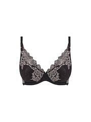 Wacoal Lace Perfection Underwire Plunge Black Bra - Image 4 of 4