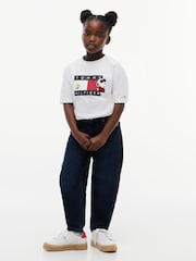 Tommy Hilfiger White Peanuts® Flag Graphic Jersey T-Shirt - Image 5 of 7