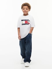 Tommy Hilfiger White Peanuts® Flag Graphic Jersey T-Shirt - Image 6 of 7