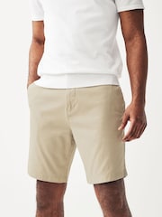 Navy/Stone Slim Fit Stretch Chino Shorts 2 Pack - Image 3 of 13