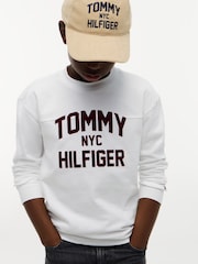 Tommy Hilfiger White Logo Long Sleeve T-Shirt - Image 4 of 6