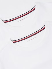 Tommy Hilfiger White Signature Jersey Long Sleeve Lounge T-Shirts 2-Pack - Image 6 of 6