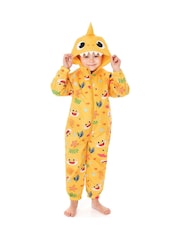 Bebê tubarão amarelo - Roupa de poça infantil unissex Vanilla Underground - Imagem 3 de 7