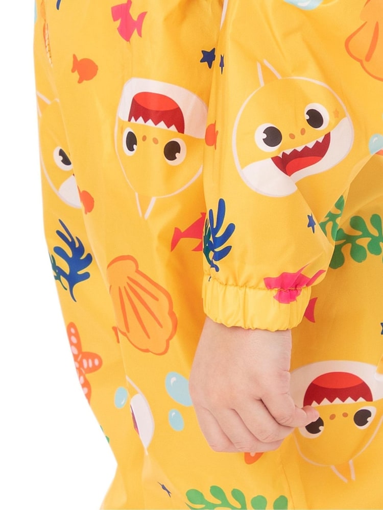 Bebê tubarão amarelo - Roupa de poça infantil unissex Vanilla Underground - Imagem 7 de 7