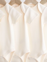 Cream - Essential Baby kratek rokav; s kratkimi rokavi Bodysuits 5 Pack - Slika 3 iz 6