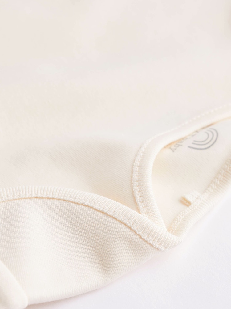 Crème - Essential Baby Manches courtes Bodysuits 5 Pack - Image 5 of 6