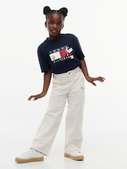 Mėlyna - Tommy Hilfiger Peanuts® vėliavos grafikos džersio marškinėliai - 3 paveikslėlis iš 6