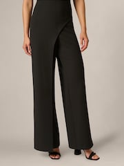 Adrianna Papell Black Knit Crepe Jumpsuit - Image 5 of 6