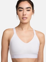 Nike White Indy Medium Support Padded Sports Bra - Image 2 of 6