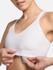 Nike White Indy Medium Support Padded Sports Bra - Image 3 of 6