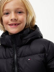 Tommy Hilfiger Black Essential Down Hooded Jacket - Image 6 of 8