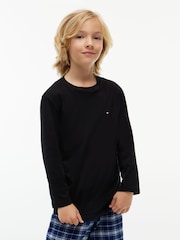 Tommy Hilfiger Black Long Sleeve T-Shirt 2 Pack - Image 5 of 7