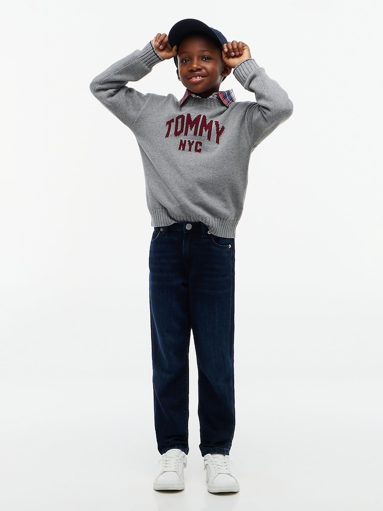 Tommy Hilfiger Blue Flag Embroidery Straight Jeans - Image 2 of 7 Tommy Hilfiger Blue Flag Embroidery Straight Jeans - Image 2 of 7