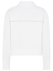 Mint Velvet White Collared Sweatshirt - Image 4 of 4