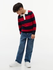 Tommy Hilfiger Blue Vintage Wash Relaxed Jeans - Image 3 of 6