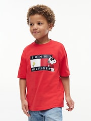Tommy Hilfiger Red Peanuts® Flag Graphic Jersey T-Shirt - Image 1 of 6