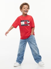 Tommy Hilfiger Red Peanuts® Flag Graphic Jersey T-Shirt - Image 2 of 6